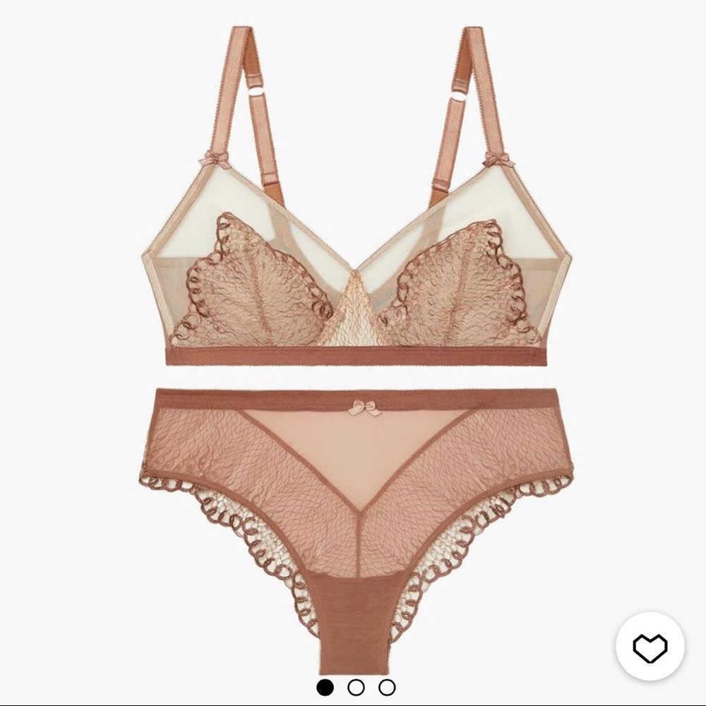 Savage Fenty Metallic Chain Bralette Set